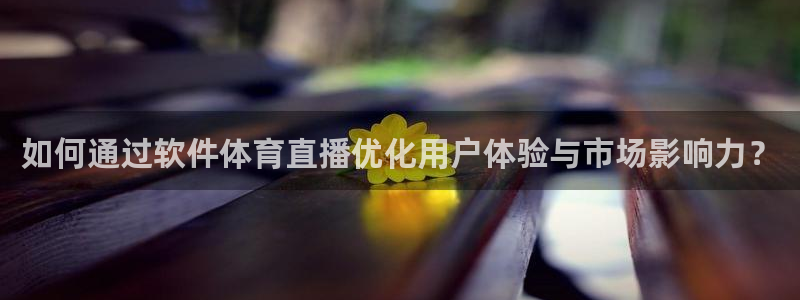 jrkan2022直播体育网：如何通过软件体育直播优化用户体验与市场影响力？